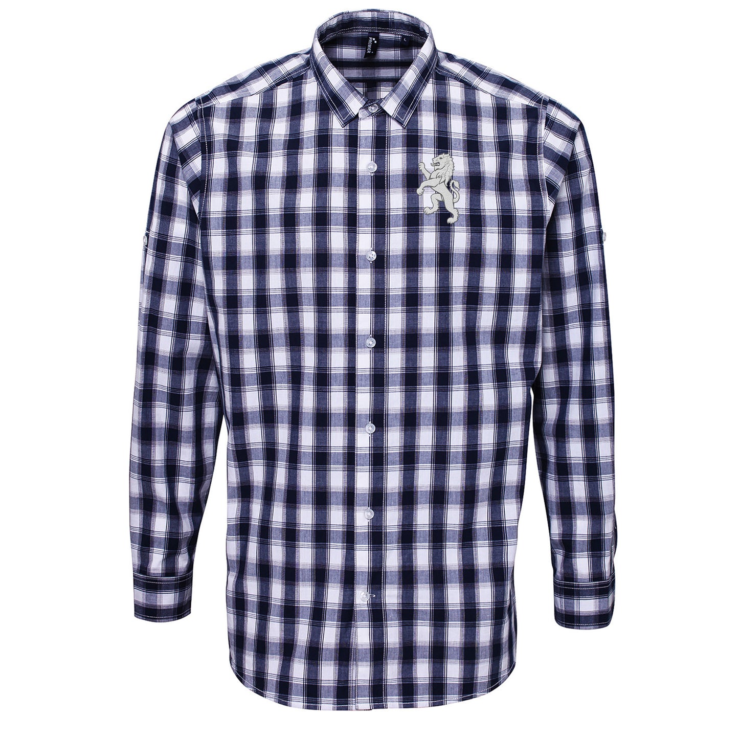 Retro Scotland 1872 Football Check Long Sleeve Shirt