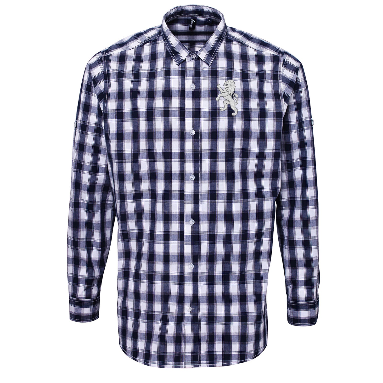 Retro Scotland 1872 Football Check Long Sleeve Shirt