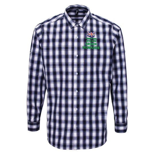 Proud to Have Served in The Green Howards Check Long Sleeve Shirt