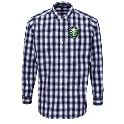 Green Brigade Celtic Football Check Long Sleeve Shirt 