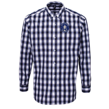 St Johnstone Scottish Champions 2025-2026 Check Long Sleeve Shirt 