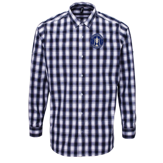 St Johnstone Scottish Champions 2025-2026 Check Long Sleeve Shirt 