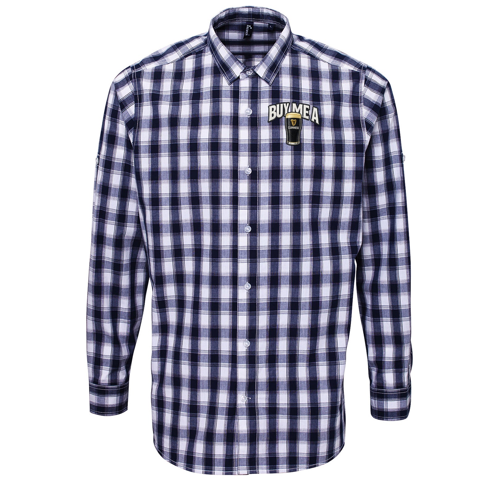Buy Me a Guinness Check Long Sleeve Shirt 