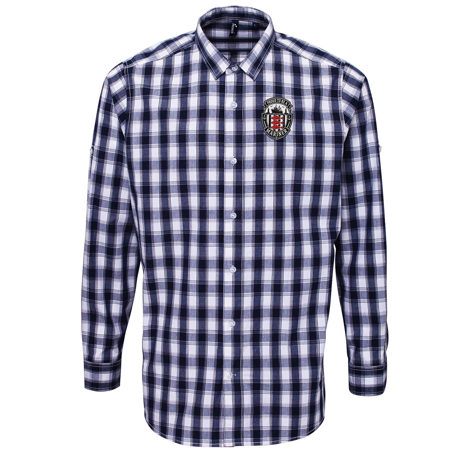 Proud to Be a Mariner Check Long Sleeve Shirt