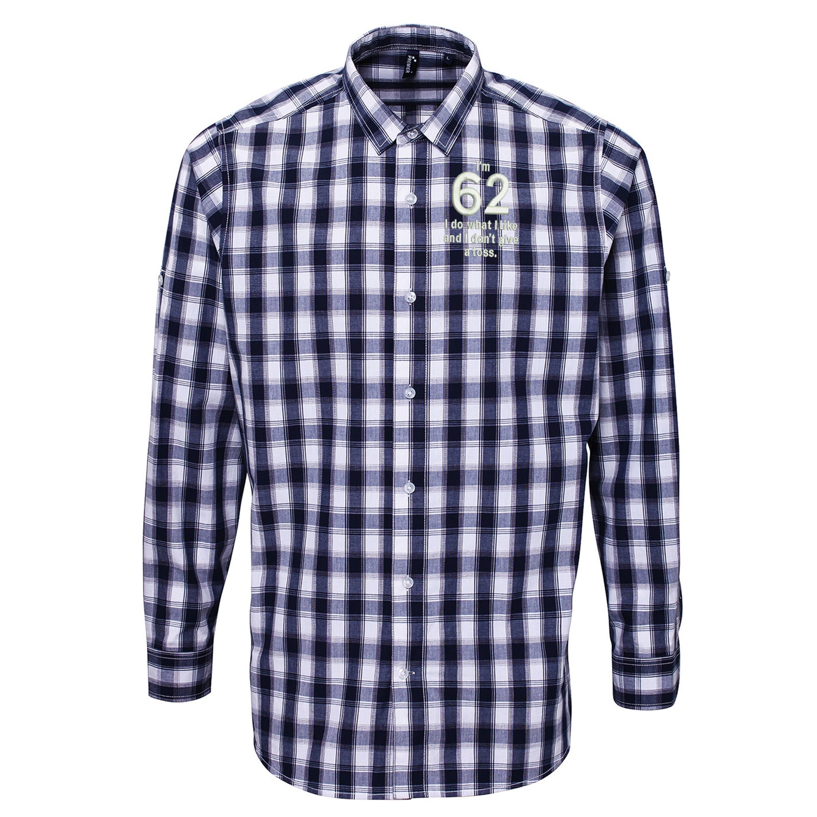 62nd Birthday Check Long Sleeve Shirt