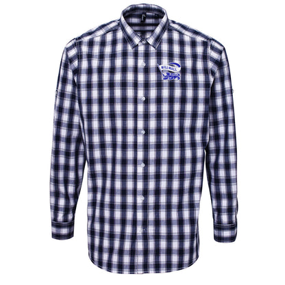 Classic Millwall Football Check Long Sleeve Shirt 