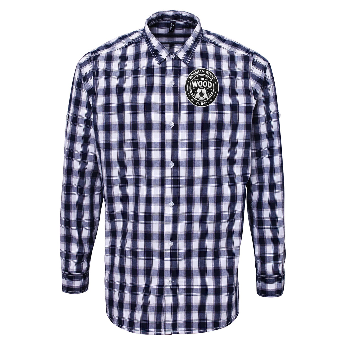 Boreham Wood Football Check Long Sleeve Shirt 