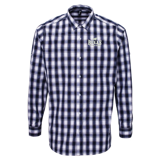 Bulls It's a Way of Life Long Sleeve Mulligan Check Shirt