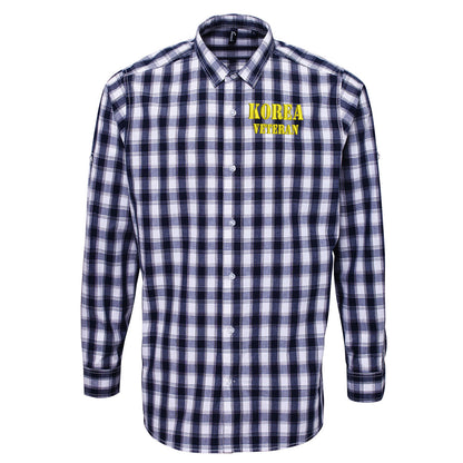 Korea Veteran Check Long Sleeve Shirt 