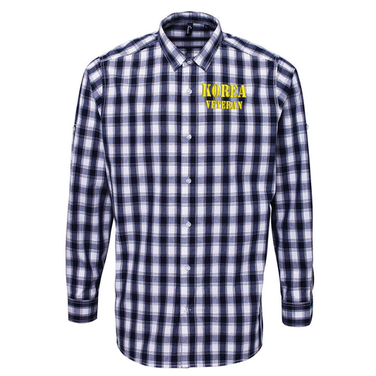 Korea Veteran Check Long Sleeve Shirt 