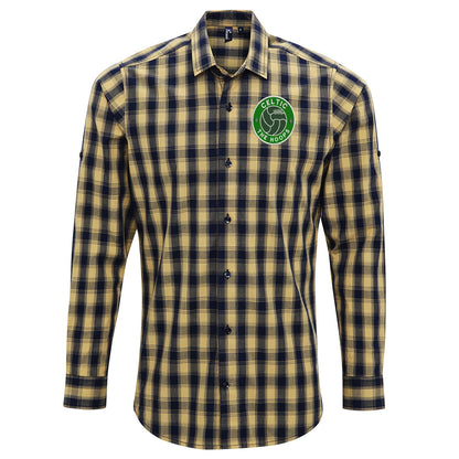 The Hoops Old School Ball Embroidered Long Sleeve Mulligan Check Shirt