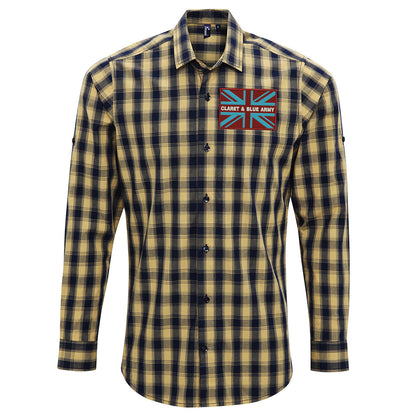 Claret & Blue Army Coloured Union Jack Shirt