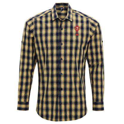 Aberdeen 7 Time Scottish Cup Long Sleeve Check Shirt