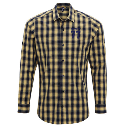 Presley 77 Embroidered Long Sleeve Mulligan Check Shirt