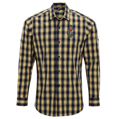 Retro Leicester 1933 Embroidered Long Sleeve Mulligan Check Shirt