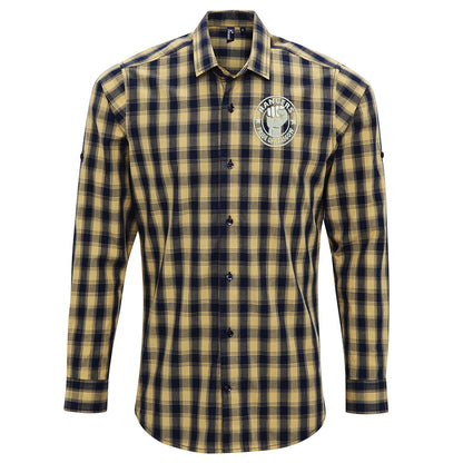 Rangers Pride of Glasgow Embroidered Long Sleeve Mulligan Check Shirt