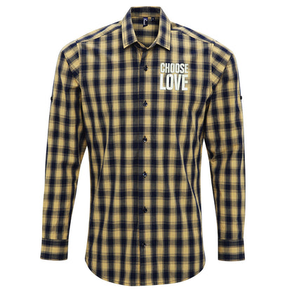 Choose Love Check Shirt