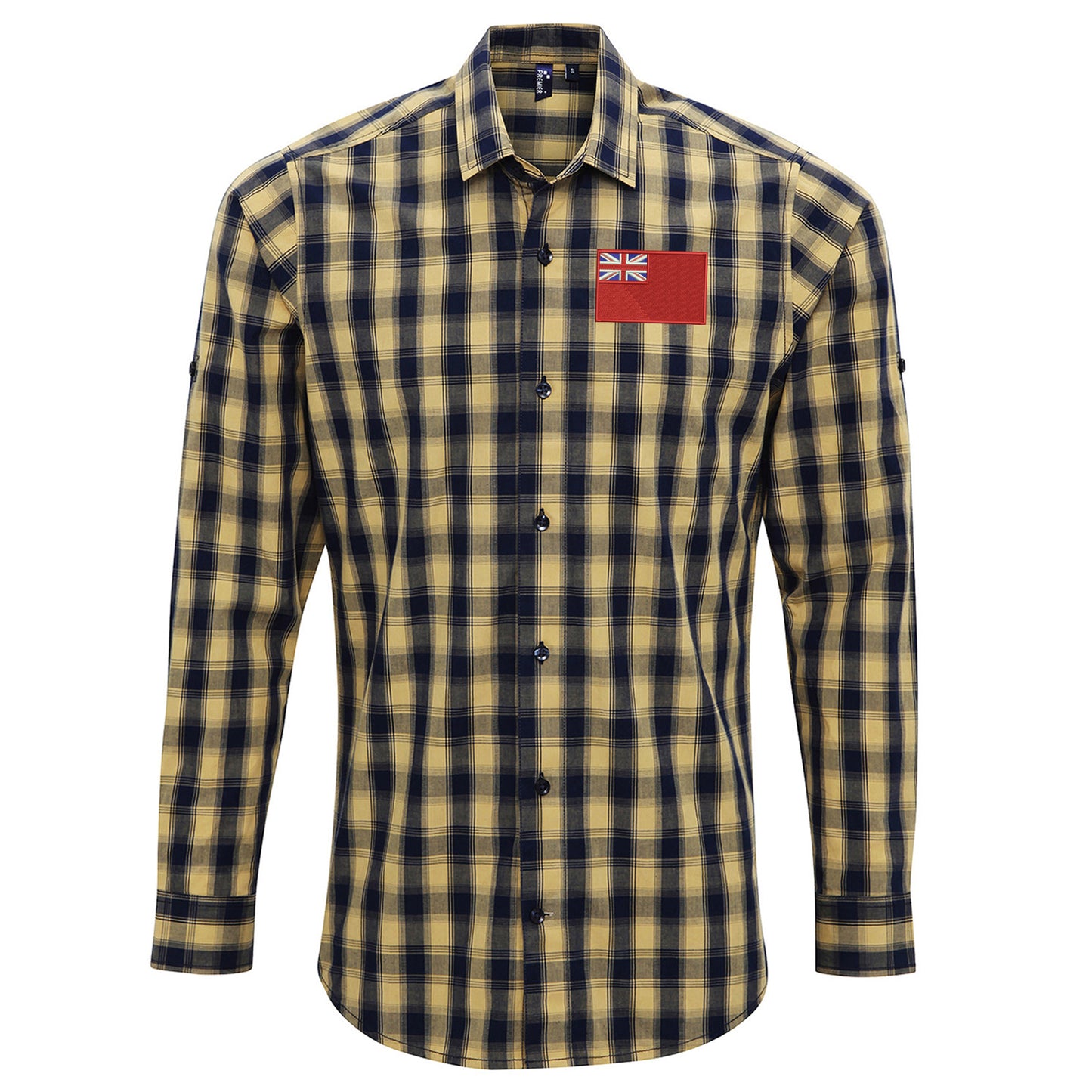 Red Ensign Embroidered Long Sleeve Mulligan Check Shirt