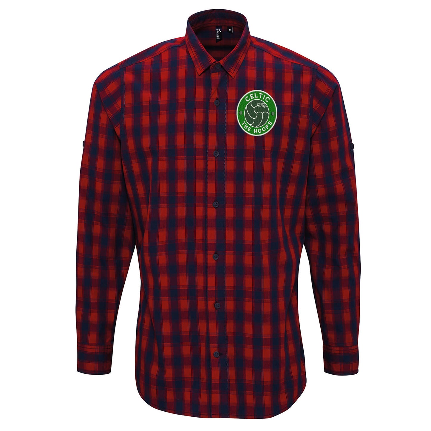 The Hoops Old School Ball Embroidered Long Sleeve Mulligan Check Shirt
