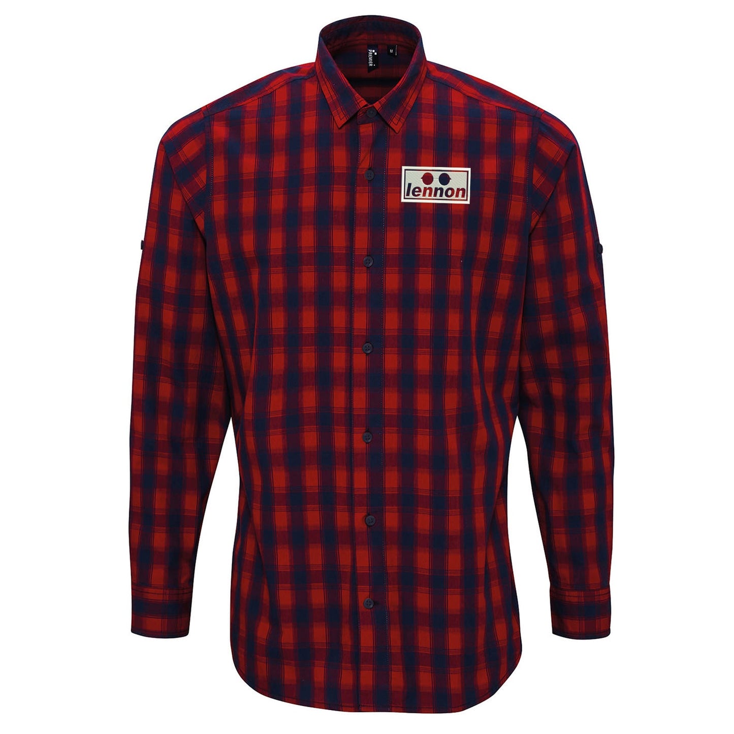 Lennon Embroidered Long Sleeve Mulligan Check Shirt