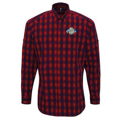 Leeds United Football Check Long Sleeve Shirt