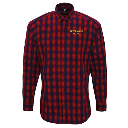 Dews Moor ARLFC Embroidered Long Sleeve Mulligan Check Shirt