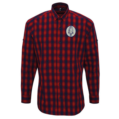 Retro Leeds 1964 Embroidered Long Sleeve Mulligan Check Shirt