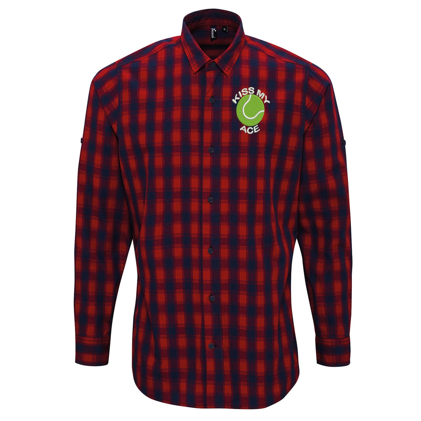 Kiss My Ace Long Sleeve Mulligan Check Shirt
