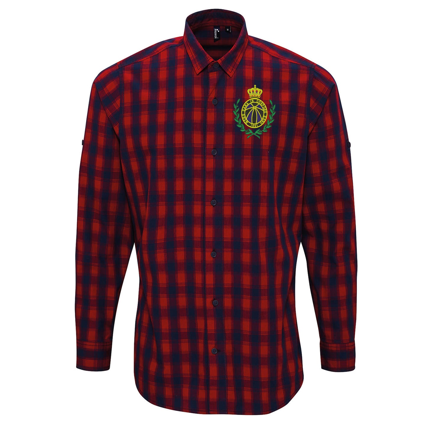 Retro Club Brugge 1970s Check Shirt