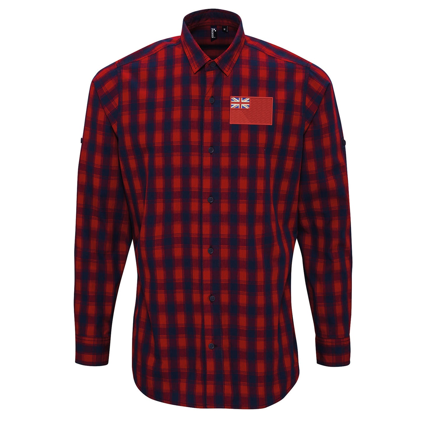 Red Ensign Embroidered Long Sleeve Mulligan Check Shirt