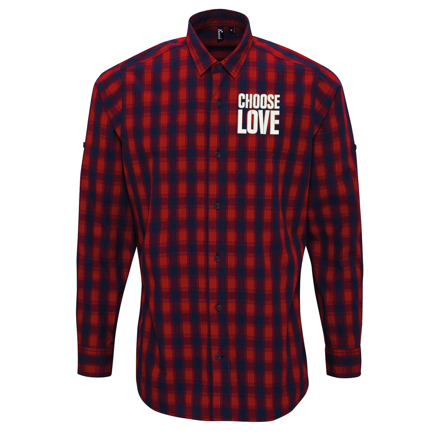 Choose Love Check Shirt