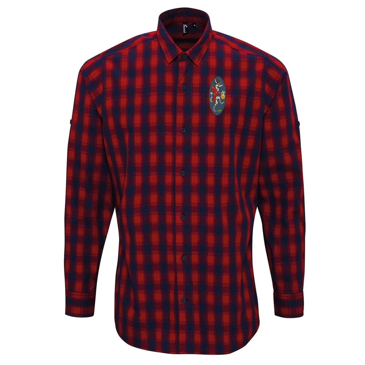 Retro Leicester 1933 Embroidered Long Sleeve Mulligan Check Shirt