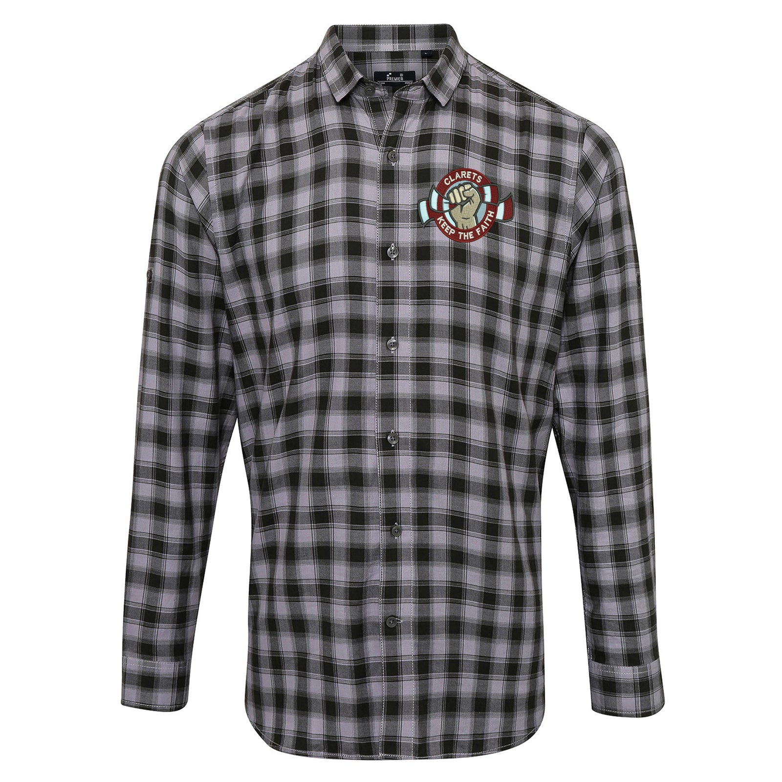 Burnley Check Shirt Mens