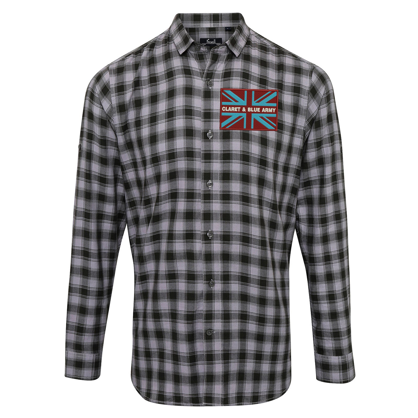 Claret & Blue Army Coloured Union Jack Shirt