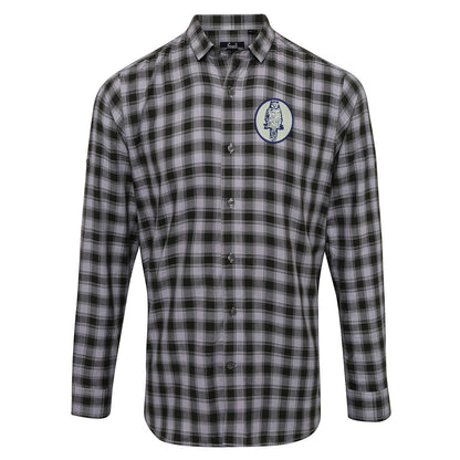 Retro Leeds 1964 Embroidered Long Sleeve Mulligan Check Shirt