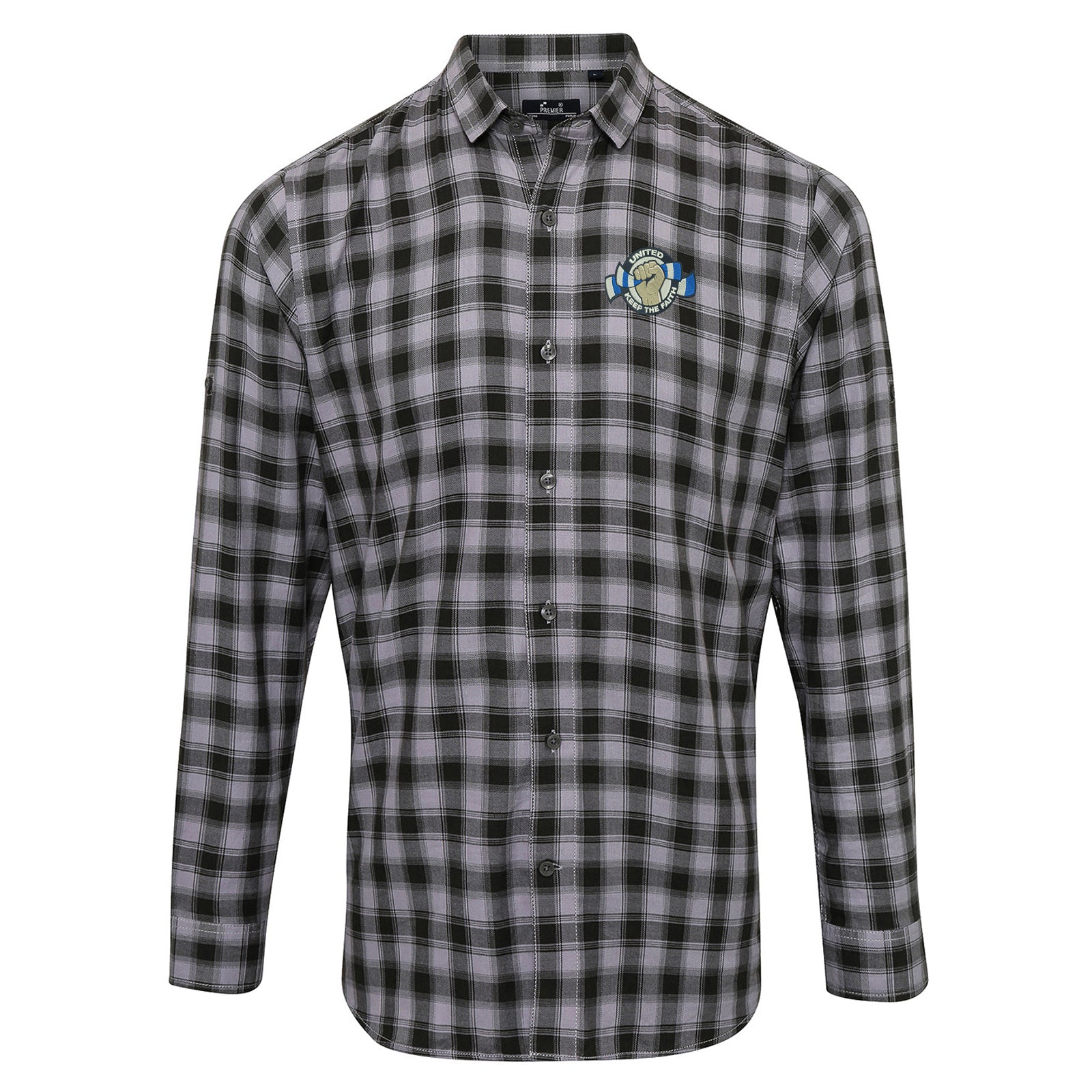 Leeds United Football Check Long Sleeve Shirt