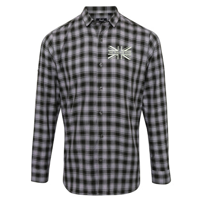 The Tractor Boys Union Jack Embroidered Long Sleeve Mulligan Check Shirt