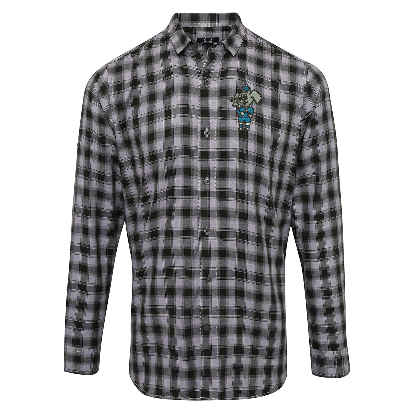 Retro Coventry 1974 Embroidered Long Sleeve Mulligan Check Shirt