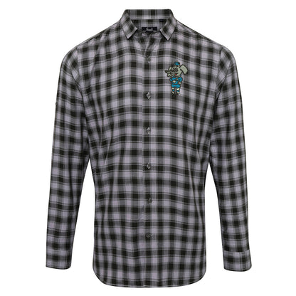 Retro Coventry 1974 Embroidered Long Sleeve Mulligan Check Shirt