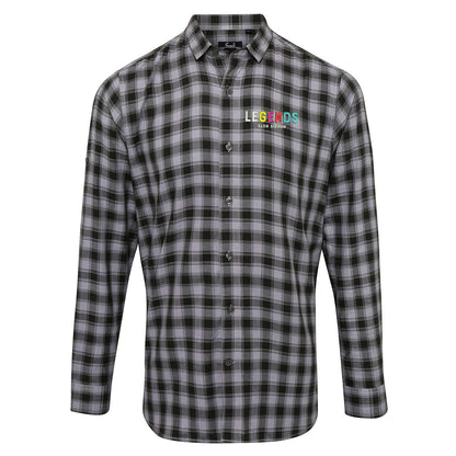 Norris Nuts Legends Embroidered Long Sleeve Mulligan Check Shirt