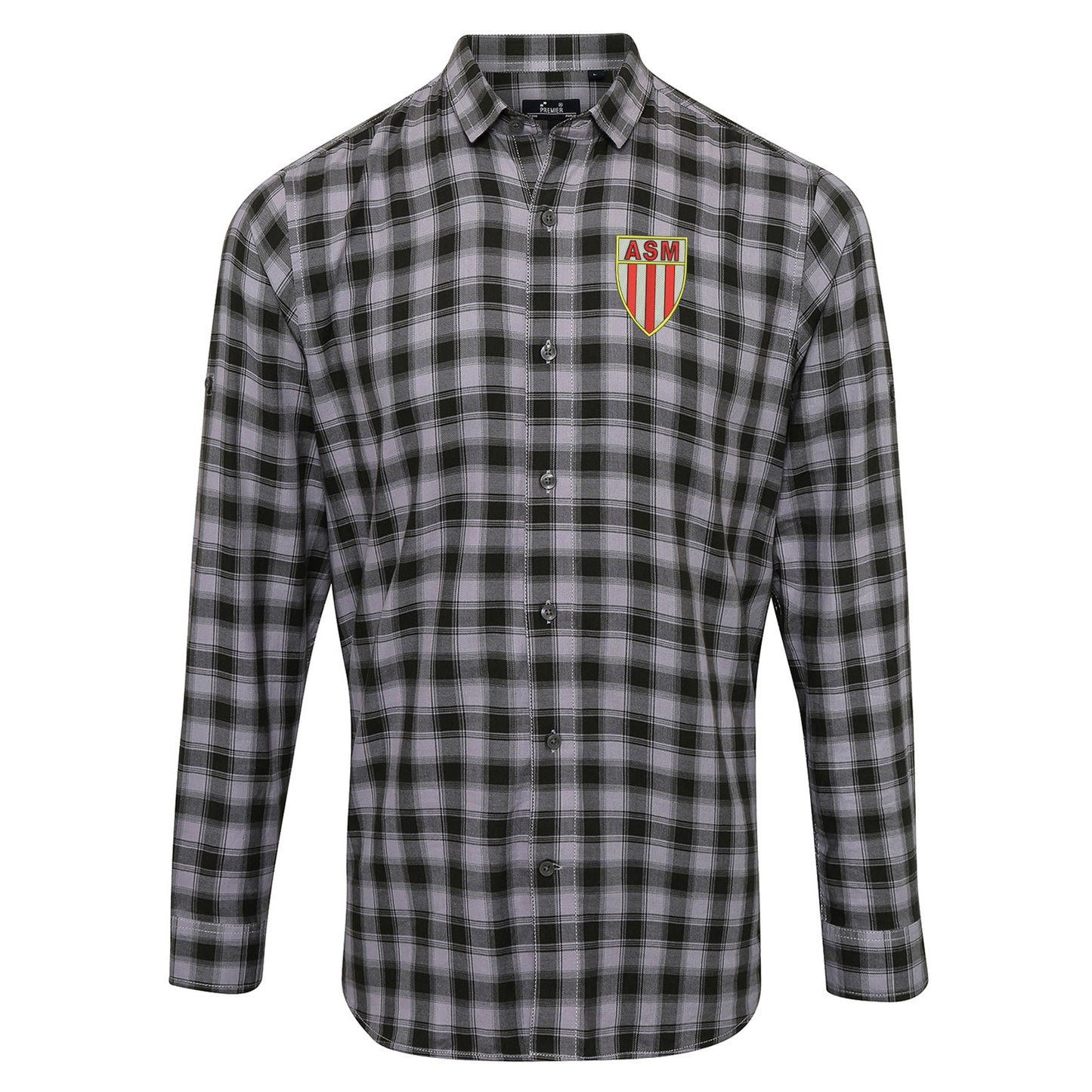 Retro Monaco 1961 Embroidered Long Sleeve Mulligan Check Shirt