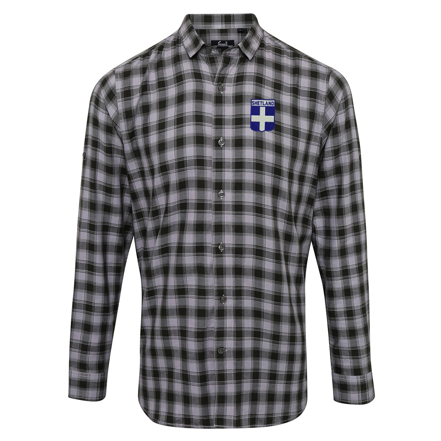 Shetland Flag of Scotland Shield Check Shirt