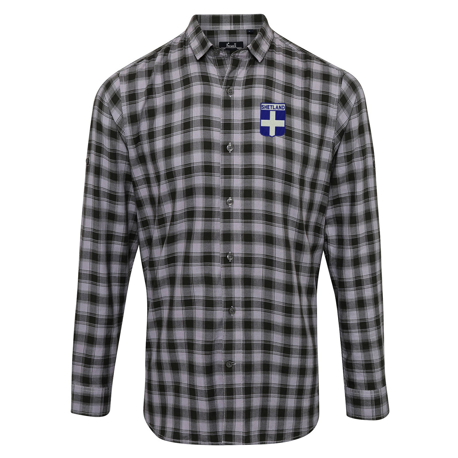 Shetland Flag of Scotland Shield Check Shirt