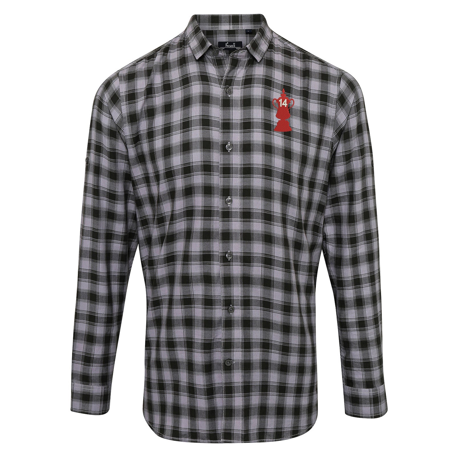 Arsenal 14 Time FA Cup Long Sleeve Check Shirt