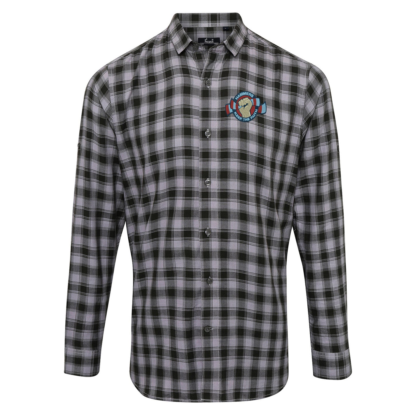 West Ham United Hammers Check Shirt 