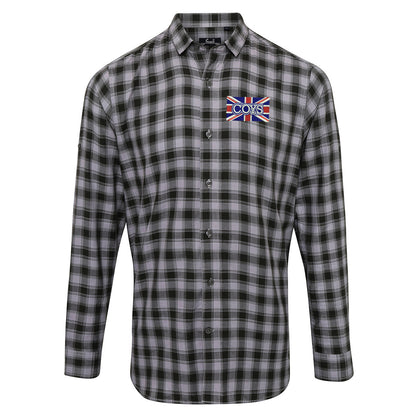 COYS Union Jack Embroidered Long Sleeve Mulligan Check Shirt