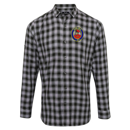 Retro Chelsea 1905 Embroidered Long Sleeve Mulligan Check Shirt