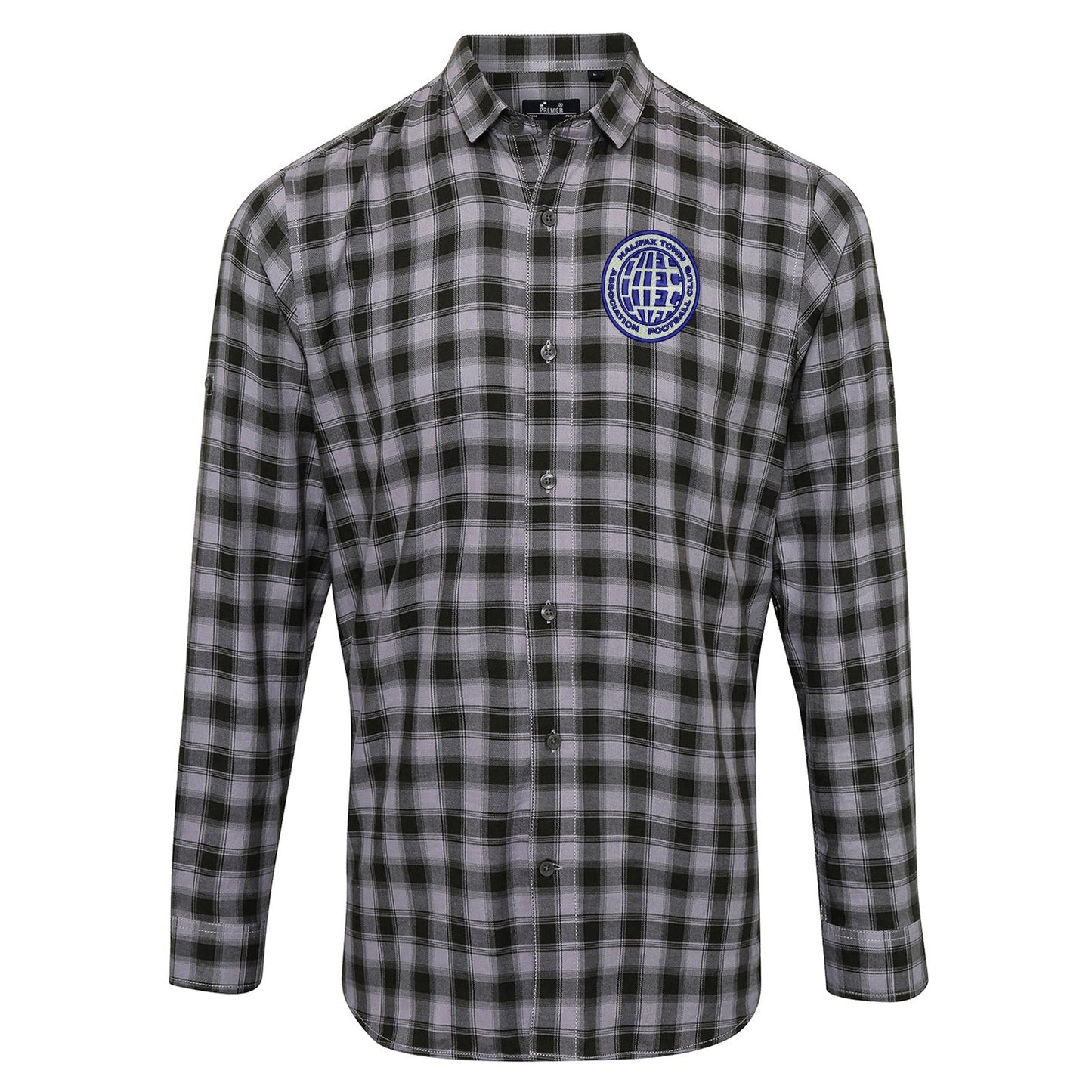Retro Halifax 1970s Embroidered Long Sleeve Mulligan Check Shirt
