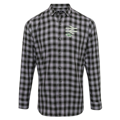 Celtic Fans Embroidered Long Sleeve Mulligan Check Shirt