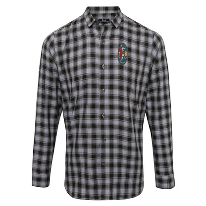 Retro Leicester 1933 Embroidered Long Sleeve Mulligan Check Shirt